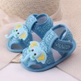 thumbnail image 3 of Bueautybox Baby Girl Boy Summer Cartoon Elephant Pattern Soft Sole Shoes Toddler Sandals, 3 of 6