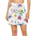 thumbnail image 4 of Abomasnow Tennis Skirts for Women 20" Knee Length Skorts Skirts Print High Waisted Golf Skirts Summer Casual Athletic Skirts Built-in Shorts, 4 of 7