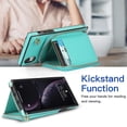 thumbnail image 3 of Funda tipo cartera para iPhone XR con tarjetero y correa para el hombro para mujer, 3 of 5