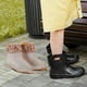 thumbnail image 4 of 1 par de forros para botas para mujer, calcetines para botas, calcetines cálidos de lana para botas de lluvia, forro térmico, forro para zapatos de invierno para mujeres, longitud de senderismo 23cm, 4 of 4