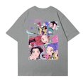 thumbnail image 3 of Pop cazadora para niña Demon Hunters Graphic Round-Neck Short Sleeve T Shirt For Kids Youth Fashion Tee With Cartoon Print Design Soft Blend Top For Children （Light Gray）, 3 of 4