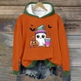 thumbnail image 2 of Makaor Pullover Hoodies for Women Graphic Halloween Sweatshirt Fleece Long Sleeve Pullover Tops Casual Fall Clothes, 2 of 3
