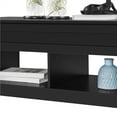 thumbnail image 6 of Alden Design 47.5" Lift Top Coffee Table with 2 Storage Compartments for Livingroom, Black, 6 of 10
