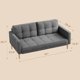 thumbnail image 3 of 67" Sofa Couch,2 or 3 Seater Sofa with Comfort Back Pillows, Deep Seat and Solid Wood Legs,Loveseat Futon Couch for Living Rooms My Lux Decor Round, 3 of 8