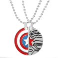 thumbnail image 1 of Lovers Necklace Brother Friendship Superhero Captain Americ Winter Soldie Necklace Gifts For Men Woman Girl, 1 of 5