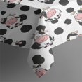 thumbnail image 3 of White Cow Spot Pattern Rectangle Tablecloth 60"x84",Waterproof Polyester Rectangle Table Cloth, Wipeable Spillproof Polyester Tablecloth for Dining, Camping, Indoor and Outdoor, 3 of 5