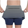 thumbnail image 2 of QATAINLAV Striped Skirt Shorts for Kids Casual Elastic High Waisted Mini Tennis Skirts Striped Workout Yoga Skorts Blue 2-3Years Ofertas Del Dia de Hoy Relampago, 2 of 7