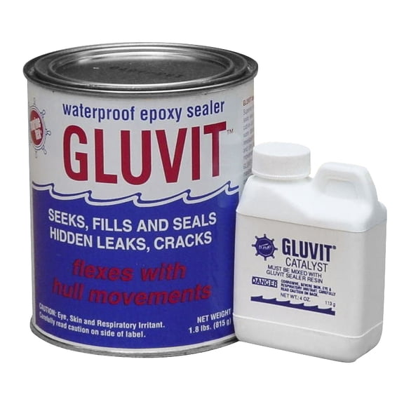 Travaco Marine-Tex Gluvit Hull & Deck Epoxy Sealer & Catalyst, 2 Lbs