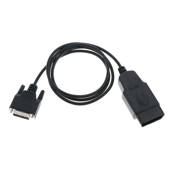Herramienta De Diagnóstico DB15 15Pin De Los Vehículos De Coche II Al Cable Del Convertidor De 2 16Pin Macarena OBD II cable del diagnóstico 16Pin
