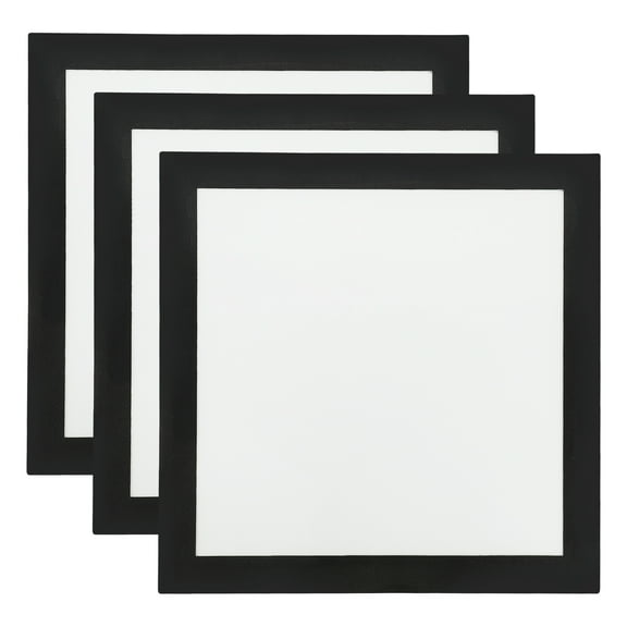 12x12 Diamond Paintings Frames, 3pcs Diamond Art Frames Magnetic Picture Frame Self Adhesive for Refrigerator, Black