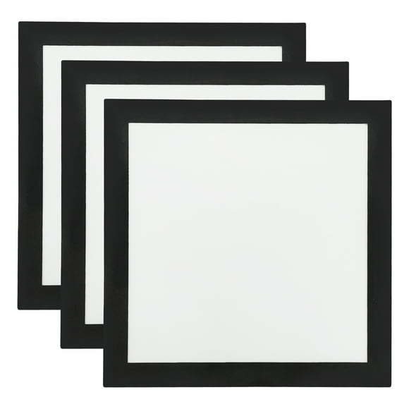12x12 Diamond Paintings Frames, 3pcs Diamond Art Frames Magnetic Picture Frame Self Adhesive for Refrigerator, Black