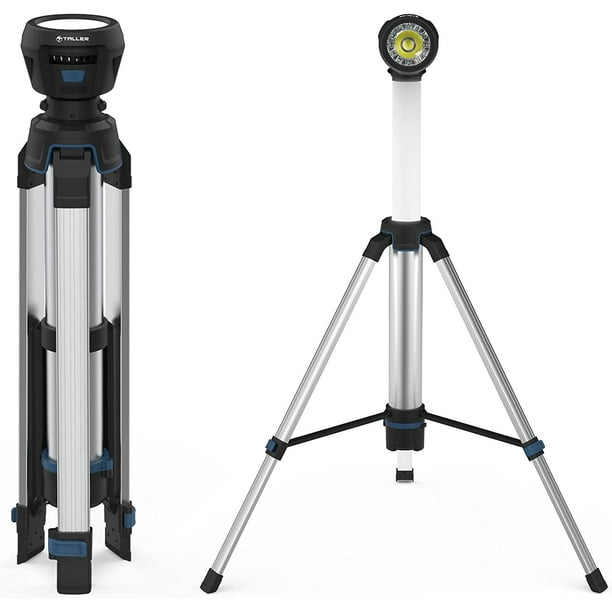 LED Tripod Work Light 10000 Lumens, Adjustable Metal Telescoping Tripod