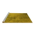 thumbnail image 2 of Ahgly Company Machine Washable Indoor Rectangle Oriental Yellow Industrial Area Rugs, 2' x 5', 2 of 4