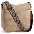 thumbnail image 1 of Bandoleras BOSTANTEN Trendy de piel vegana hobo marrón claro, 1 of 8