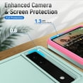 thumbnail image 4 of Feishell Case Fit for Google Pixel 6a 6.1 inch,Military Grade Shockproof Protection Hybrid Armor Double Layer Hard PC + Soft TPU Drop Resistant Anti-Fingerprint Phone Cover,Green+Pink, 4 of 6