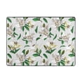 thumbnail image 7 of Area Rugs For Living Room Decor - Gorgeous Lilies Flowers Soft Anti Slip Throw Washable Rugs 5x7 For Bedroom, Indoor Carpet For Bedroom Living Room 80x58In, 7 of 7