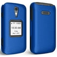 thumbnail image 3 of Case for Jitterbug Flip2, Nakedcellphone [Cobalt Blue] Protective Snap-On Hard Shell Cover [Grid Texture] for Jitterbug Flip 2 Phone (aka Lively Flip) (4053SJ7), 3 of 8