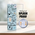 thumbnail image 3 of Inspirational Gifts for Women Straight Skinny 20 oz Tumbler Encouragement Gifts for Therapist Mom Bestie Aunt Self Love Water Bottle Coffee Mug Insulated Tumblers Thermal Cup for Sports Travel, 3 of 6