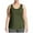Green, variant on Njagoc3 Womens Plus Size Basic Tank Top, Tan, Loose Fit, Soft Fabric, Casual Daily & Layering, Versatile Plus Size Top