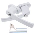thumbnail image 1 of CUITING Door Handle Security Lock Lever Knob Entry White, 1 of 7
