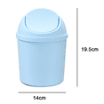Desktop Mini Plastic Waste Garbage Can with Lid, Stylish Countertop