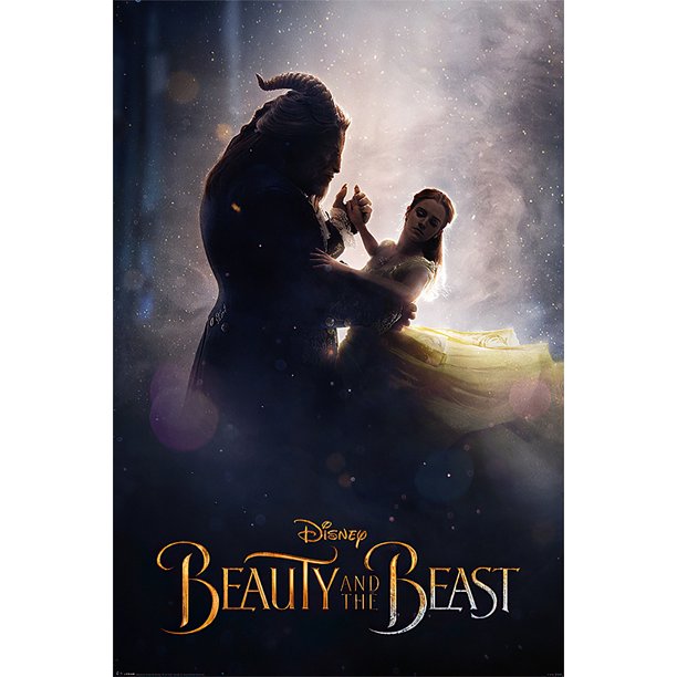 Beauty And The Beast Movie Poster Print Teaser Dance Clear Poster Hanger Walmart Com