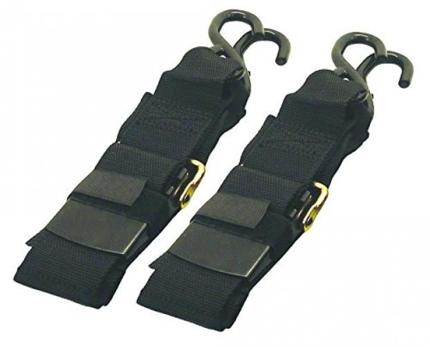 PAIR OF 2 TRANSOM RETRACTABLE NO-RATCHETING TIE DOWN 1x10FT 400 lb Trailers 