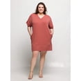 thumbnail image 4 of Plus Size V Neck Pocket T Shirt Dress, 4 of 9