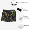 thumbnail image 3 of Fotbe Neon Mardi Gras Calzoncillos Tipo Boxer con Bolsa de Soporte Total para Hombre, X-Temp Fresco, Transpirable y de Secado Rápido-XX-Large, 3 of 5