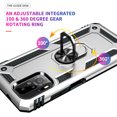 thumbnail image 2 of Funda de teléfono para Xiaomi Redmi Note 10S y Poco M5S de Uso Rudo Shockproof + Cristal 9D, 2 of 5