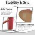 thumbnail image 6 of Ecetana Women's High Heel Sandals with Bow Strappy Chunky Heel Dress Shoes for Party Wedding, 6 of 7