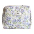 thumbnail image 1 of Cosméticos Btafrte Acolchada con Floral Dibujos Animados Almacenamiento Portátil Algodón estilo 2 Flores Azules, 1 of 7