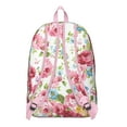 thumbnail image 3 of Rustic Farmhouse Floral School Backpack – Vintage Bloom Pattern Canvas Bookbag with Oxford Comfort and Secure Anti-theft Storage, 3 of 4