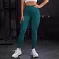 thumbnail image 6 of TGPMGRZ Scrunch Workout Leggings for Women High Waisted Lifting V Back Waist Seamless Gym Yoga Leggings Green Size S, 6 of 7