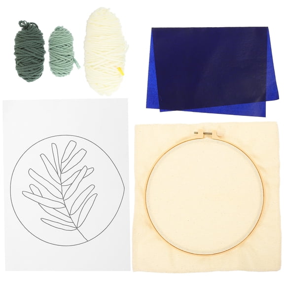 KAKOWELY Stitchwork for DIY Craft Kit Needlework Tools Assorted Color 1 Set