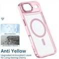 thumbnail image 5 of DtecK Magnetic Case for iPhone Air,Shockproof TPU+PC Clear Case Compatible with Mag Safe Camera Stand Back Cover for iPhone Air ,Pink, 5 of 6
