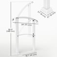 thumbnail image 3 of Outsunny 1-3 Step Handrails for Outdoor Steps, Deck Stair Railing, White, 3 of 10