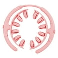 thumbnail image 1 of Rodillo masajeador para piernas con 12 ruedas, compacto, ligero y ajustable. Rosa, 1 of 8