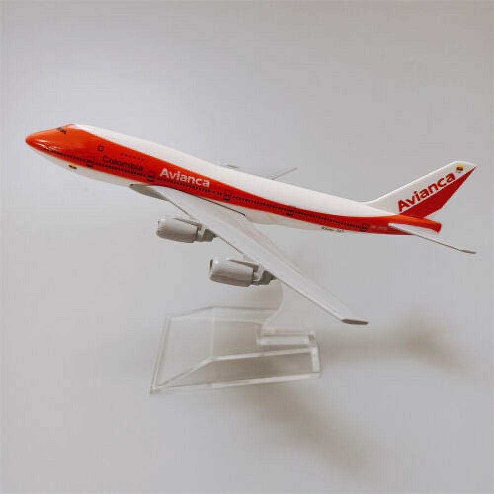 16cm Air Colombia Avianca B747-200 Airline Airplane Model Plane Diecast Aircraft