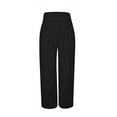 thumbnail image 6 of XuJwPNcy Palazzo Pants for Women Comfy Wide Leg Flowy Pants with Pockets Pleated Vacation Lounge Trousers, 6 of 6