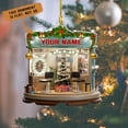 thumbnail image 2 of Personalized Barber Ornaments for Christmas Tree 2024, Hair Dresser Christmas Ornaments, Hair Stylist Ornaments, Hair Salon Christmas Tree Ornaments Xmas Decor (Barber17) - 2967, 2 of 5