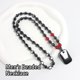 thumbnail image 4 of Collar de suéter con cuentas de piedra Minnieouse para Hombre colgante Rectangular brillante pulido AP015678-01, 4 of 6