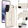 thumbnail image 1 of Samsung Galaxy S21+ Funda Protectora con Bloqueo para Billetera Funda con Tapa Magnética Bolsillo con Ranuras para Múltiples Tarjetas con Correa para el Hombro y Correa para la Muñeca Desmontables, 1 of 7