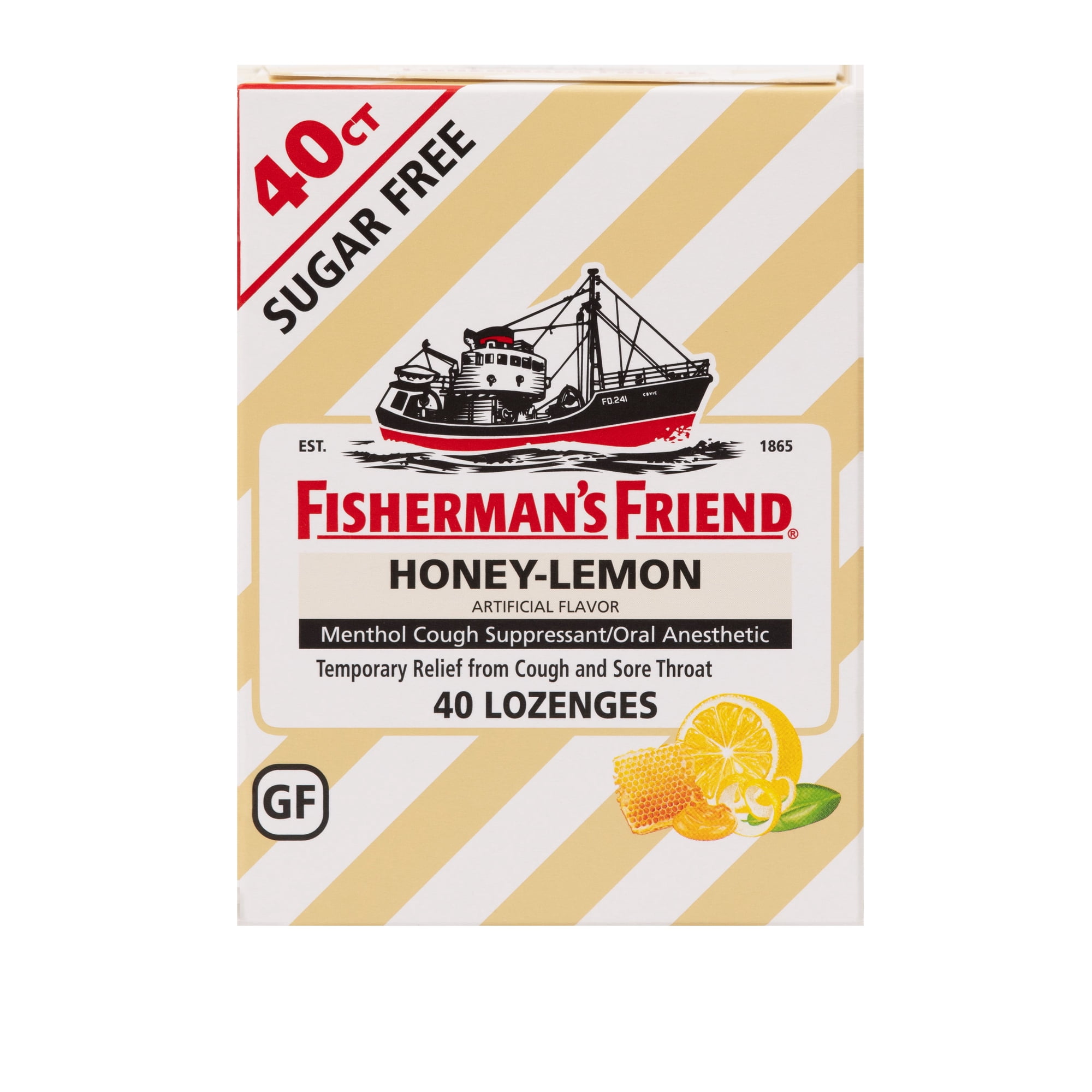 Fisherman’s Friend Honey-Lemon Sugar-Free Throat Lozenges, 40 Count