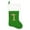 G, variant on 18.5" Letter Embroidered Christmas Stocking Pendant, Green Velvet with White Super Soft Plush Cuff Embroidered Xmas Stockings Classic Personalized Stocking Decorations for Family Holiday Season Decor