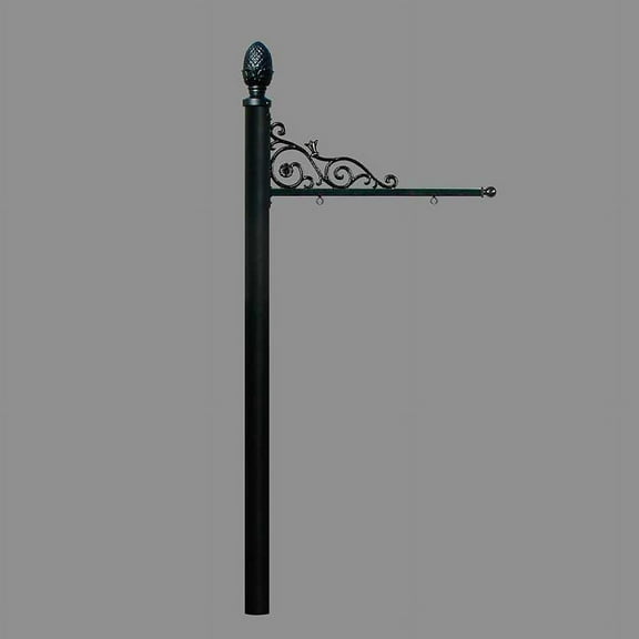 Prestige Real Estate Sign System with Pineapple Finial, NO BASE in Black color