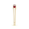 thumbnail image 3 of ANGARA Natural Half Eternity Five Stone Ruby and Diamond Wedding Band in 14K Yellow Gold for Women (Size-2.8mm) | July Birthstone, Birthday, Anniversary, Jewelry Gift for Women | Natural Ruby Ring, 3 of 10