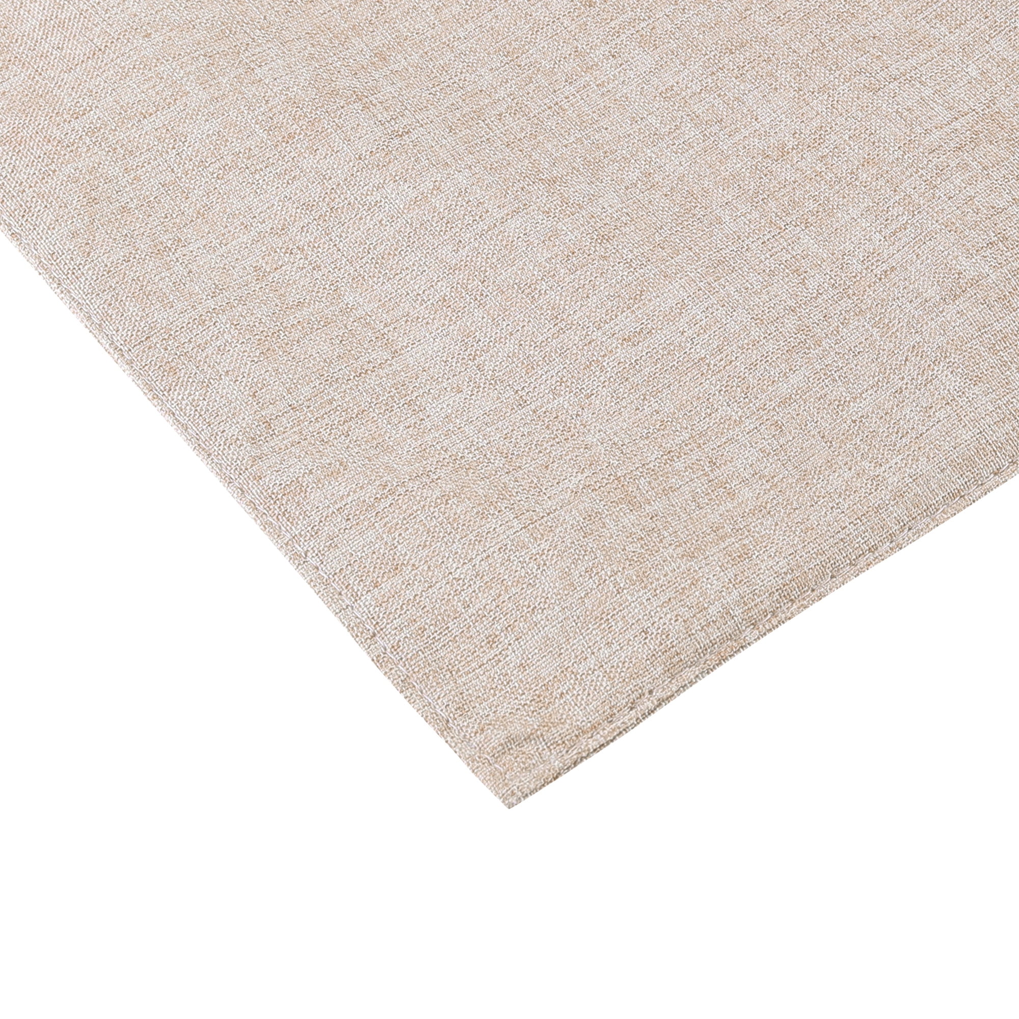 Unique Bargains Placemats Set of 6 Heat Resistant Place Imitation Linen Place Table Mats Beige
