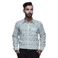 thumbnail image 1 of BESTMAN Slim FitShirtsFor Men Button DownLong Sleeve PrintedShirtsFor Boys, 1 of 5