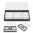 thumbnail image 4 of Caja de almacenamiento de contenedor de exhibición de gafas de sol, organizador de gafas de joyería a prueba de polvo, 12 rejillas, 4 of 10